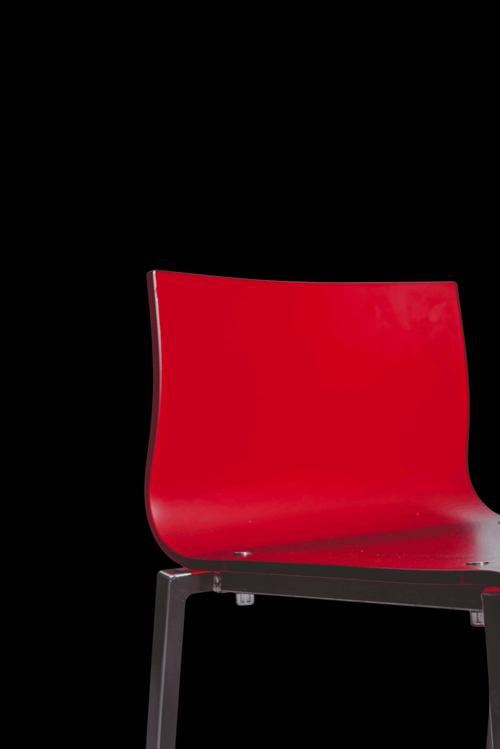 Red Chair Black background