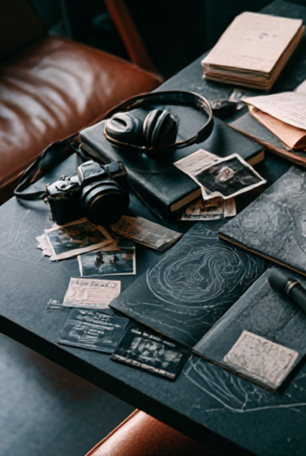 Partner leather rich mahogany